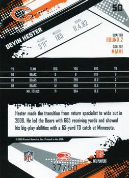 2009 Score Inscriptions - Scorecard #50 Devin Hester Back
