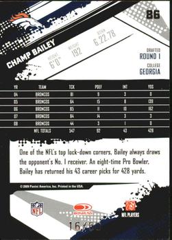2009 Score Inscriptions - Scorecard #86 Champ Bailey Back