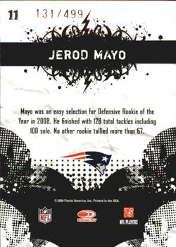 2009 Score Inscriptions - Young Stars #11 Jerod Mayo Back