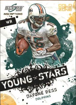 2009 Score Inscriptions - Young Stars Gold Zone #6 Davone Bess Front