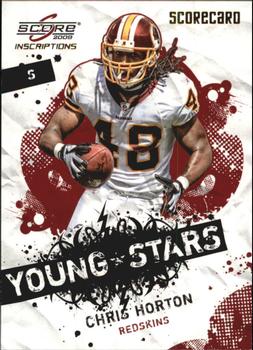 2009 Score Inscriptions - Young Stars Scorecard #4 Chris Horton Front