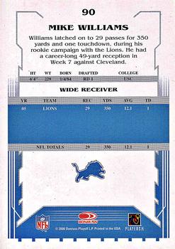 2006 Score Select #90 Mike Williams Back