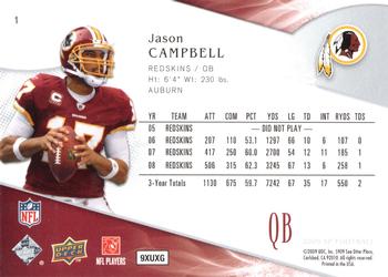 2009 SP #1 Jason Campbell Back