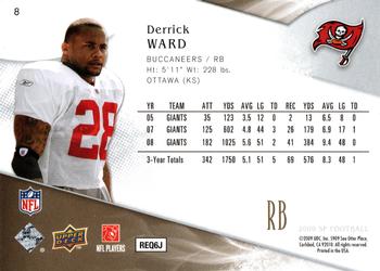 2009 SP #8 Derrick Ward Back