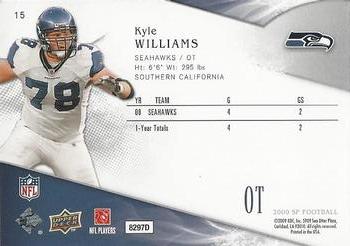 2009 SP #15 Kyle Williams Back