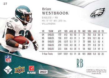 2009 SP #27 Brian Westbrook Back