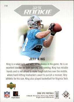 2006 SPx #114 Jeff King Back