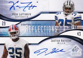 2009 SP Signature - Reflections Dual Autographs #R-FB Keon Lattimore / Justise Hairston Front