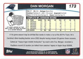 2006 Topps #173 Dan Morgan Back