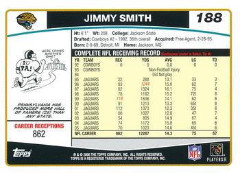 2006 Topps #188 Jimmy Smith Back