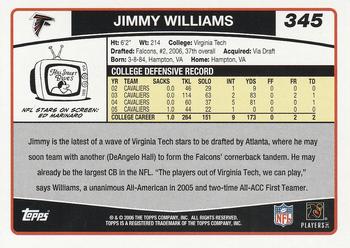 2006 Topps #345 Jimmy Williams Back