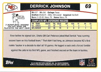 2006 Topps #69 Derrick Johnson Back