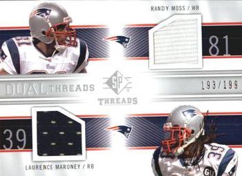 2009 SP Threads - Dual Threads #T2-MM Randy Moss / Laurence Maroney Front