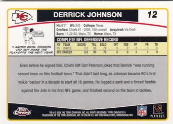 2006 Topps Chrome #12 Derrick Johnson Back