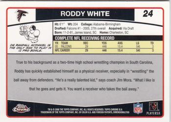 2006 Topps Chrome #24 Roddy White Back