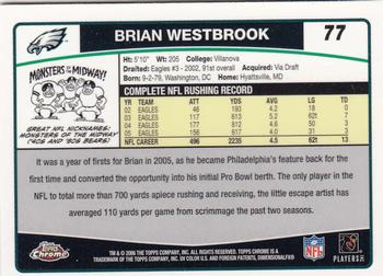 2006 Topps Chrome #77 Brian Westbrook Back