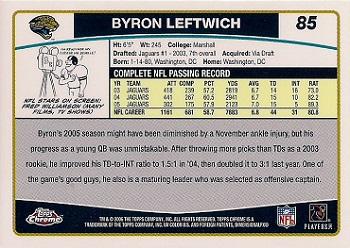 2006 Topps Chrome #85 Byron Leftwich Back
