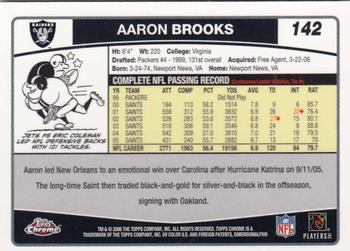 2006 Topps Chrome #142 Aaron Brooks Back