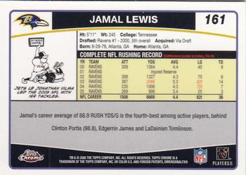 2006 Topps Chrome #161 Jamal Lewis Back