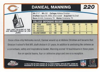 2006 Topps Chrome #220 Danieal Manning Back
