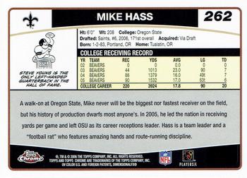 2006 Topps Chrome #262 Mike Hass Back