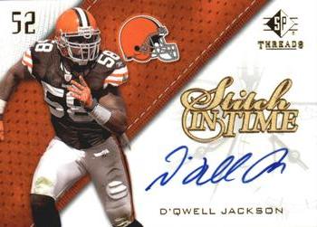 2009 SP Threads - Stitch in Time Autographs #SIT-DJ D'Qwell Jackson Front