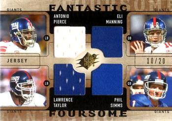 2009 SPx - Fantastic Foursome Jersey #W4-GNTS Antonio Pierce / Eli Manning / Lawrence Taylor / Phil Simms Front
