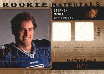 2009 SPx - Rookie Materials Jersey Gold #RM-SM Stephen McGee Front
