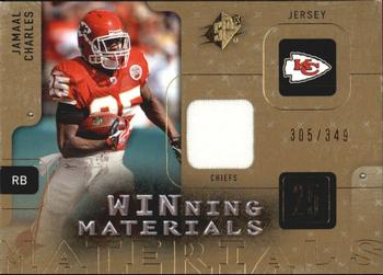 2009 SPx - Winning Materials Jersey #W-CH Jamaal Charles Front
