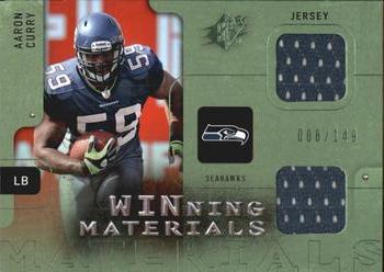 2009 SPx - Winning Materials Jersey Dual Green #W-AC Aaron Curry Front