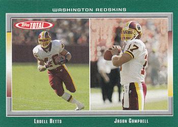 2006 Topps Total #86 Ladell Betts / Jason Campbell Front
