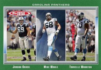 2006 Topps Total #205 Mike Wahle / Jordan Gross / Travelle Wharton Front