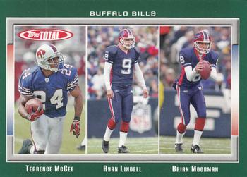 2006 Topps Total #285 Rian Lindell / Terrence McGee / Brian Moorman Front