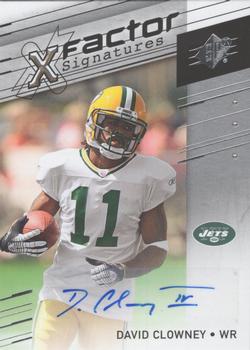 2009 SPx - X-Factor Signatures #X-DC David Clowney Front