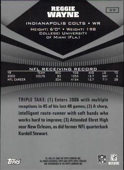 2006 Topps Triple Threads #59 Reggie Wayne Back