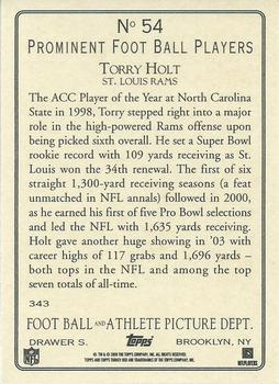 2006 Topps Turkey Red #54 Torry Holt Back