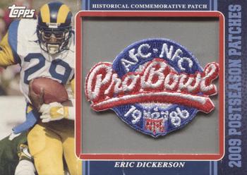 2009 Topps - Postseason Patches #PPR15 Eric Dickerson Front