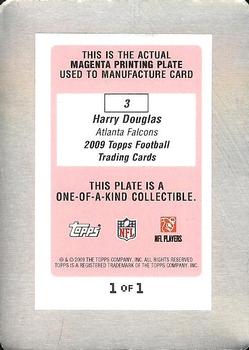 2009 Topps - Printing Plates Magenta #3 Harry Douglas Back