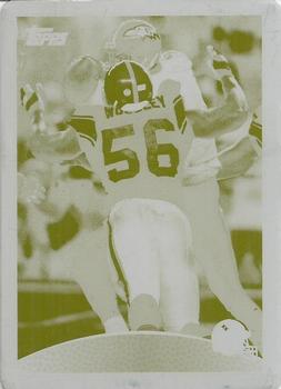 2009 Topps - Printing Plates Yellow #187 LaMarr Woodley Front