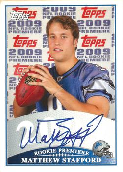 2009 Topps - Rookie Premiere Autographs #RPA-JMS Matthew Stafford Front