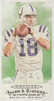2009 Topps - Allen & Ginter #AG3 Peyton Manning Front