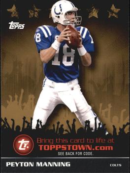 2009 Topps - ToppsTown Gold #TTT4 Peyton Manning  Front