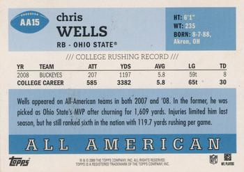 2009 Topps - All Americans #AA15 Chris Wells Back
