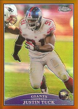 2009 Topps Chrome - Copper Refractors #TC24 Justin Tuck  Front