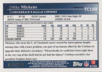 2009 Topps Chrome - Copper Refractors #TC188 Mike Mickens  Back