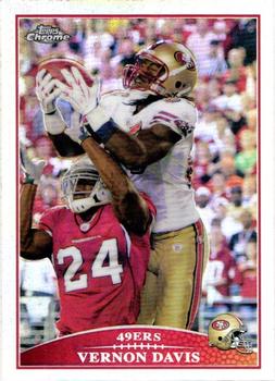 2009 Topps Chrome - Refractors #TC2 Vernon Davis Front