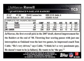 2009 Topps Chrome - Refractors #TC5 Jamarcus Russell Back