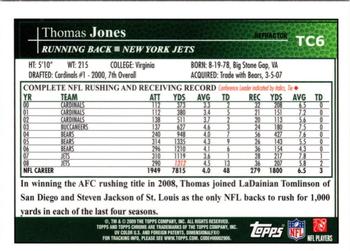 2009 Topps Chrome - Refractors #TC6 Thomas Jones Back