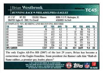 2009 Topps Chrome - Refractors #TC45 Brian Westbrook Back
