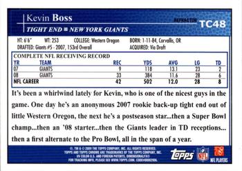 2009 Topps Chrome - Refractors #TC48 Kevin Boss Back